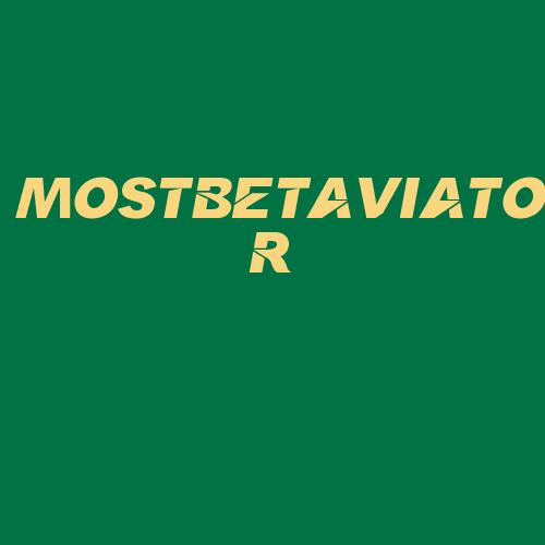 Logo da MOSTBETAVIATOR